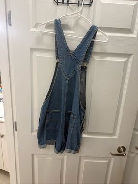 Old Navy Denim Overalls in Medium Blue